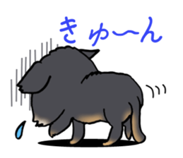 Black puppy 2 sticker #7388433