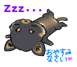 Black puppy 2 sticker #7388435