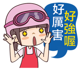 Moto Girl sticker #7388974