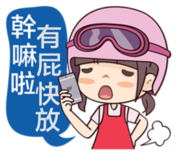 Moto Girl sticker #7388984