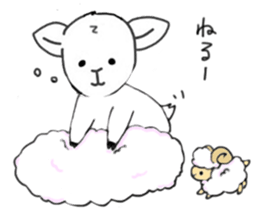 sheep "Meesaku" sticker #7389278