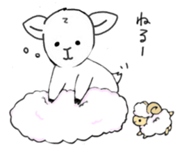 sheep "Meesaku" sticker #7389278
