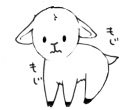 sheep "Meesaku" sticker #7389281