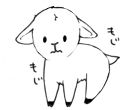 sheep "Meesaku" sticker #7389281