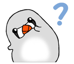 Feeling of a PUPU zebra finch sticker #7389467