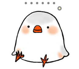 Feeling of a PUPU zebra finch sticker #7389473