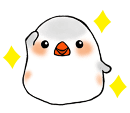 Feeling of a PUPU zebra finch sticker #7389474