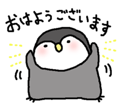 Pretty child penguin sticker #7389694