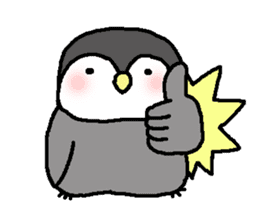 Pretty child penguin sticker #7389696