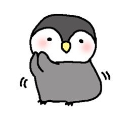 Pretty child penguin sticker #7389698
