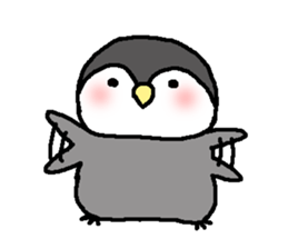 Pretty child penguin sticker #7389699