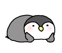 Pretty child penguin sticker #7389700