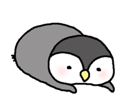 Pretty child penguin sticker #7389701