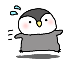 Pretty child penguin sticker #7389703
