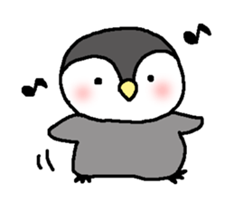 Pretty child penguin sticker #7389704
