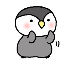 Pretty child penguin sticker #7389705