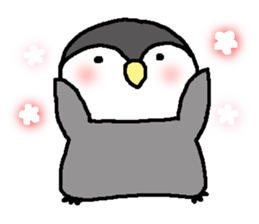 Pretty child penguin sticker #7389706