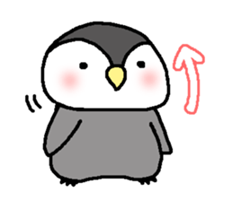 Pretty child penguin sticker #7389711