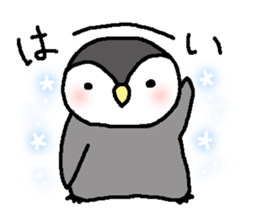 Pretty child penguin sticker #7389712