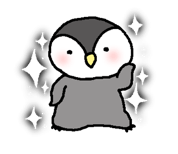 Pretty child penguin sticker #7389715
