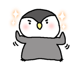 Pretty child penguin sticker #7389718