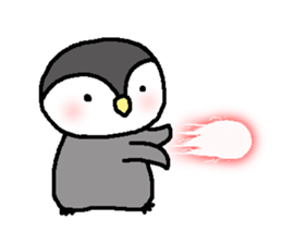 Pretty child penguin sticker #7389719