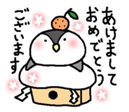 Pretty child penguin sticker #7389728