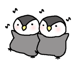 Pretty child penguin sticker #7389731