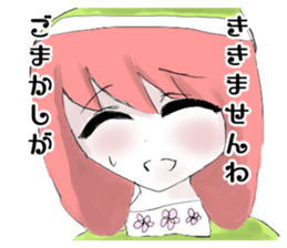 crazy angel and devil feminine 2 sticker #7389978