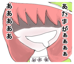 crazy angel and devil feminine 2 sticker #7389979