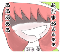 crazy angel and devil feminine 2 sticker #7389979