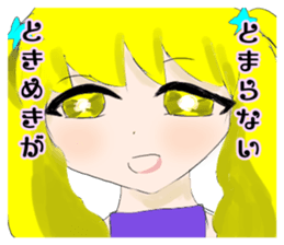 crazy angel and devil feminine 2 sticker #7389981