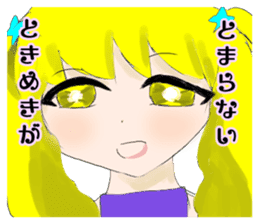 crazy angel and devil feminine 2 sticker #7389981
