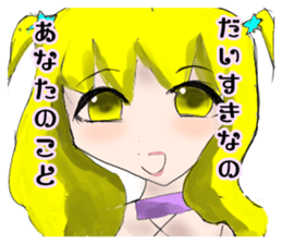 crazy angel and devil feminine 2 sticker #7389982