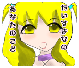crazy angel and devil feminine 2 sticker #7389982