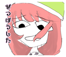 crazy angel and devil feminine 2 sticker #7389990