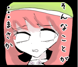 crazy angel and devil feminine 2 sticker #7390004