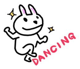 Peaceful rabbit 2 sticker #7390936