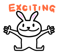 Peaceful rabbit 2 sticker #7390938