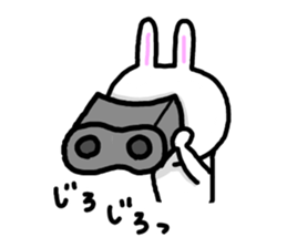 Peaceful rabbit 2 sticker #7390942