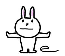 Peaceful rabbit 2 sticker #7390950