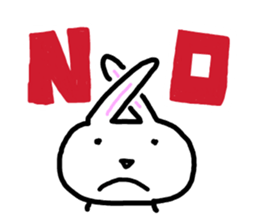 Peaceful rabbit 2 sticker #7390953