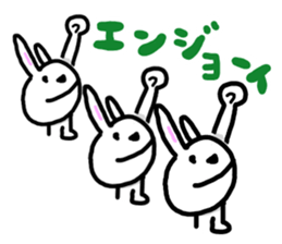 Peaceful rabbit 2 sticker #7390969