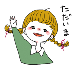 Plait hair girl sticker2 sticker #7391732