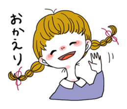 Plait hair girl sticker2 sticker #7391733