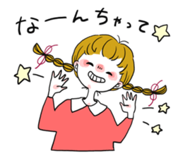 Plait hair girl sticker2 sticker #7391738