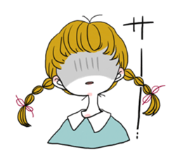 Plait hair girl sticker2 sticker #7391740