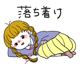 Plait hair girl sticker2 sticker #7391745