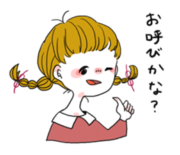 Plait hair girl sticker2 sticker #7391748