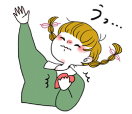 Plait hair girl sticker2 sticker #7391761